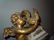 19C FRENCH BRONZE CHIMING MANTLE CLOCK ANGEL W/ ROOSTER - 6