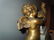 19C FRENCH BRONZE CHIMING MANTLE CLOCK ANGEL W/ ROOSTER - 7