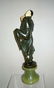 PETER TERESZCZUK AUSTRIAN BRONZE ONYX DANCING PIERROTS