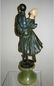 PETER TERESZCZUK AUSTRIAN BRONZE ONYX DANCING PIERROTS - 2