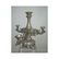 19C VICTORIAN FLORAL REPOUSSE SILVER 4 LIGHT CANDELABRA - 2