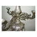 19C VICTORIAN FLORAL REPOUSSE SILVER 4 LIGHT CANDELABRA - 3