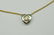 14KT GOLD DIAMOND SOLITAIRE SWEET HEART PENDANT