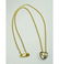 14KT GOLD DIAMOND SOLITAIRE SWEET HEART PENDANT - 2