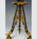 19C FRENCH EMPIRE GILT BRONZE 3 LIGHT CHERUB CANDELABRA - 10