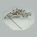 1960S CROWN TRIFARI BLUE RHINESTONE LEAF FLOWER BROOCH - 3