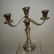 CARTIER 3 LIGHT STERLING SILVER CANDELABRA CANDLE