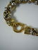 18KT GOLD WIDE OVAL n RIBBON LINK ITALIAN BRACELET 31g - 3