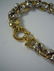 18KT GOLD WIDE OVAL n RIBBON LINK ITALIAN BRACELET 31g - 5