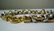 18KT GOLD WIDE OVAL n RIBBON LINK ITALIAN BRACELET 31g - 6
