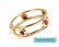 TIFFANY PERETTI 18K GOLD COLOR YARD DOUBLE WIRE RUBY