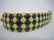 CINER PEACOCK BLUE GREEN WHITE DIAMOND PATTERN BRACELET - 4