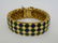 CINER PEACOCK BLUE GREEN WHITE DIAMOND PATTERN BRACELET - 5