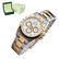 MENS ROLEX DAYTONA COSMOGRAPH 2TONE 18K/SS WHITE DIAL - 5