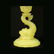 CANARY YELLOW FRENCH DOLPHIN CANDLESTICKS - 3