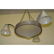 MULLER FRERES LUNEVILLE CHANDELIER FRENCH GLASS FIXTURE;