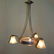 MULLER FRERES LUNEVILLE CHANDELIER FRENCH GLASS FIXTURE; - 2