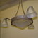MULLER FRERES LUNEVILLE CHANDELIER FRENCH GLASS FIXTURE; - 4