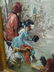TONI ARON ICE SKATING WINTER FIGURES DOG OIL PAINTING - 15