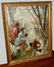 TONI ARON ICE SKATING WINTER FIGURES DOG OIL PAINTING