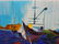 ITZCHAK TARKAY OUTDOOR SEASIDE CAFE SIGNED LITHOGRAPH - 4