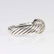 18KT YELLOW GOLD STERLING SILVER & DIAMOND X CABLE RING - 2