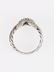 18KT YELLOW GOLD STERLING SILVER & DIAMOND X CABLE RING - 3