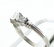 1.05CT DIAMOND PLATINUM 3 STONE RING ENGAGEMENT RING - 4