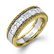 SIMON G 18Kt ASSCHER & YELLOW DIAMOND ANNIVERSARY RING