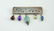 NAKAI 925 SILVER PUEBLO INDIAN VILLAGE GEMSTONE BROOCH