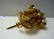 ENGRAVED 14KT GOLD VICTORIAN SEED PEAL ONYX BAR BROOCH - 4