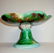 GEORGE JONES MAJOLICA LILY COMPOTE ENGLISH POTTERY - 3