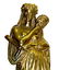 19C FRENCH BRONZE DURET THEATER MASK FEMALE SCULPTURE