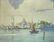 DANA BARTLETT HARBOR OF VENICE WATERCOLOR PAINTING - 2