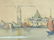 DANA BARTLETT HARBOR OF VENICE WATERCOLOR PAINTING - 5