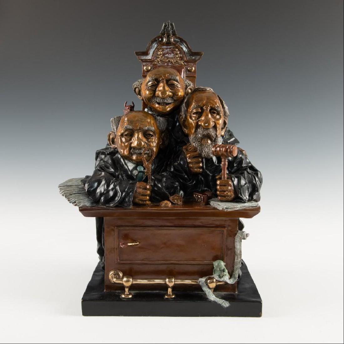 BRONZE SCULPTURE, CHARLES BRAGG, COURT OF APPEALS 1988 (1 of 8)