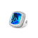 DAVID YURMAN ALBION RING BLUE TOPAZ & DIAMONDS 20MM
