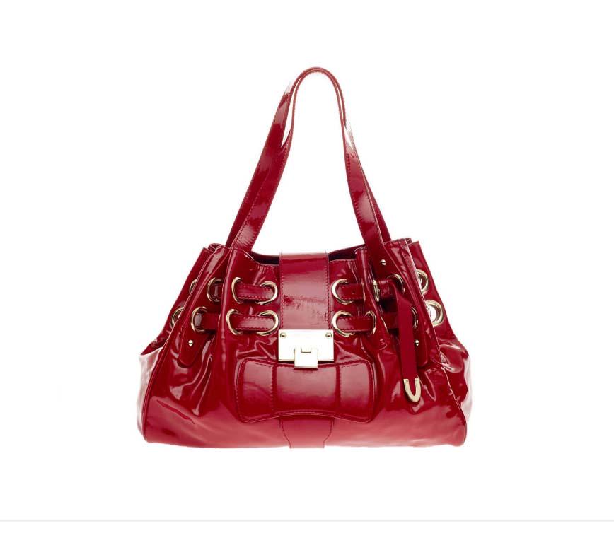 red tote purse