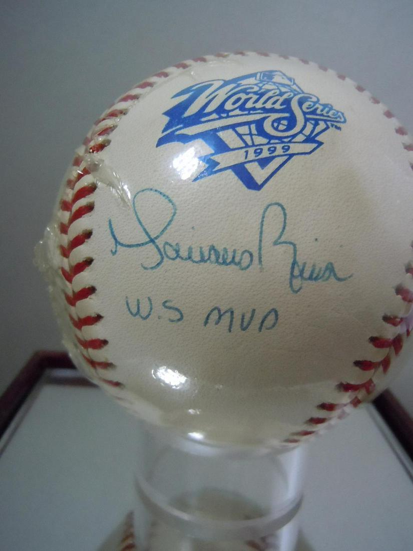 NEW YORK YANKEES MARIANO RIVERA 1999 WS MVP SIGNED BALL (1 of 6)