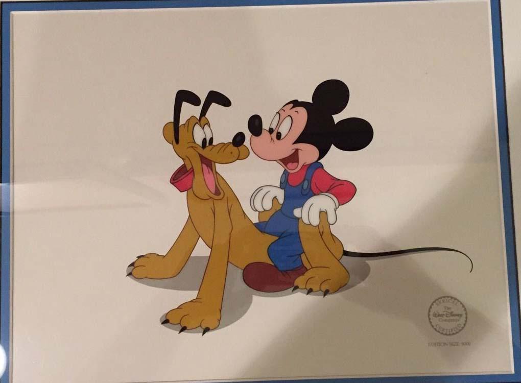 MICKEY MOUSE BEST FRIEND PLUTO DOWN UNDER DISNEY CEL (1 of 5)