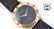 MENS GUCCI 3000M GOLD TONE BLACK DIAL ROMAN BEZEL WATCH