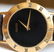 MENS GUCCI 3000M GOLD TONE BLACK DIAL ROMAN BEZEL WATCH - 2