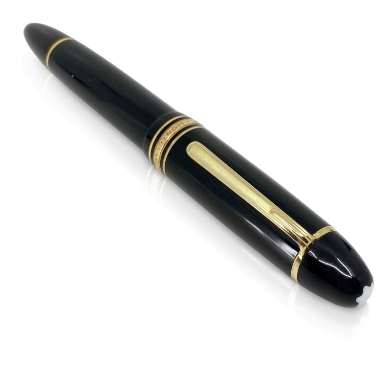 MONTBLANC MEISTERSTUCK DIPLOMAT 149 FOUNTAIN PEN 14K: MONTBLANC MEISTERSTUCK DIPLOMAT 149 FOUNTAIN PEN 14K NIB Stunning Montblanc Meisterstuck Diplomat 149 Fountain Pen – Cap and barrel are crafted in black precious resin inlaid with a white Montblanc 