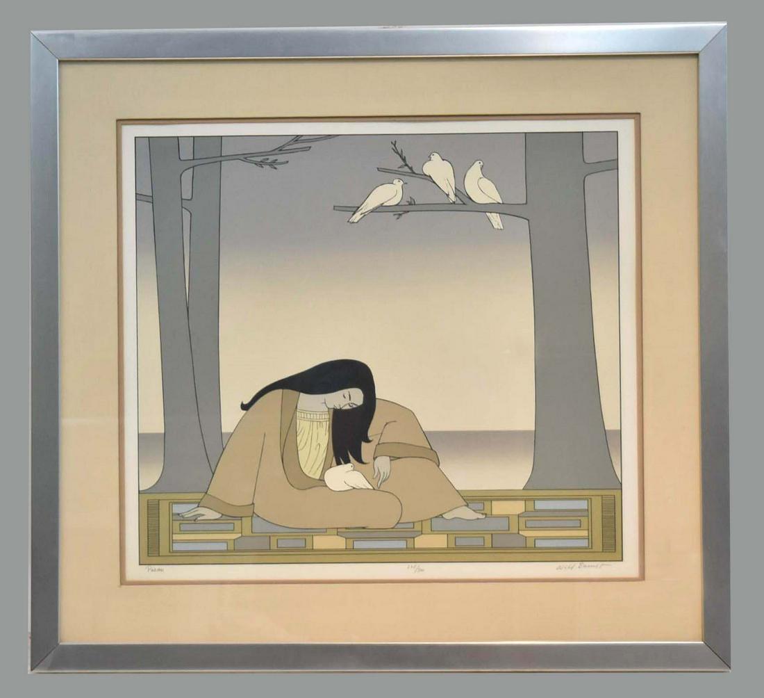 WILL BARNET, PAEAN, SCREENPRINT, c1978, AMERICAN GIRL (1 of 8)