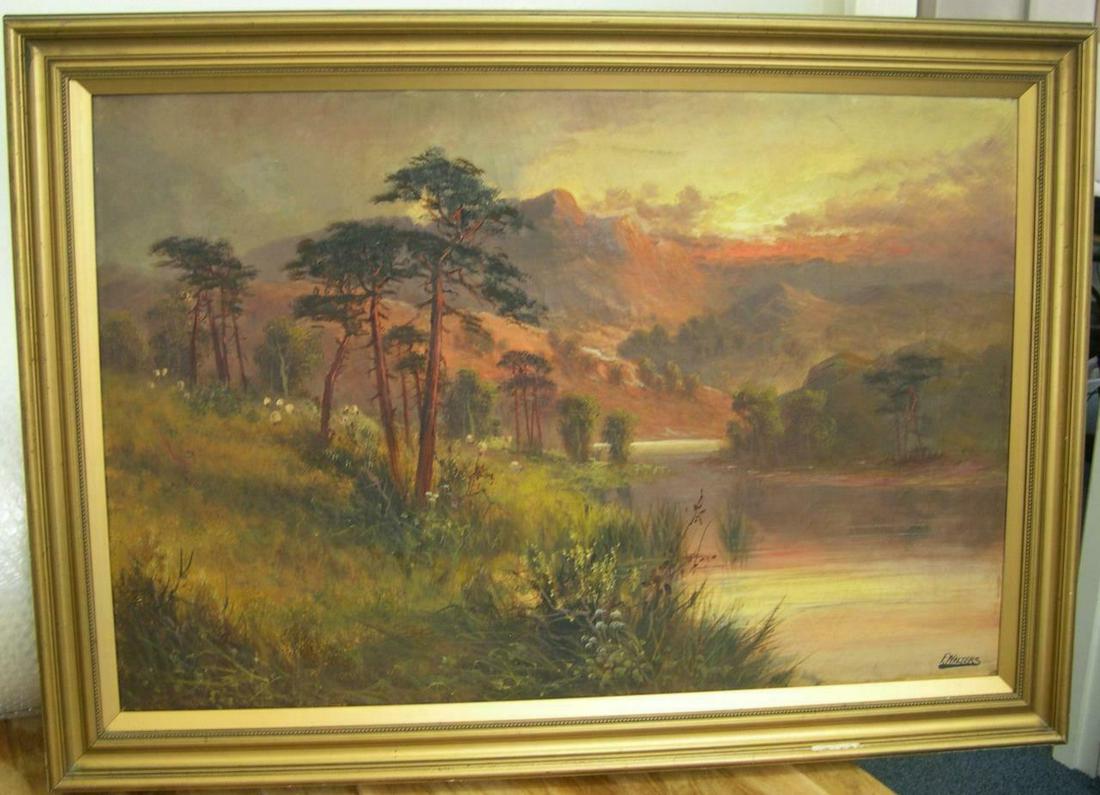 FRANCIS E JAMIESON LOCH GOIL ARGYLESHIRE OIL PAINTING: FRANCIS E JAMIESON LOCH GOIL ARGYLESHIRE OIL PAINTING Francis E Jamieson English, 1895-1950 Loch Goil Argyleshire Signed: F. Walters (lr); pseudo name for Francis E Jamieson. Verso titled: Loch Goil