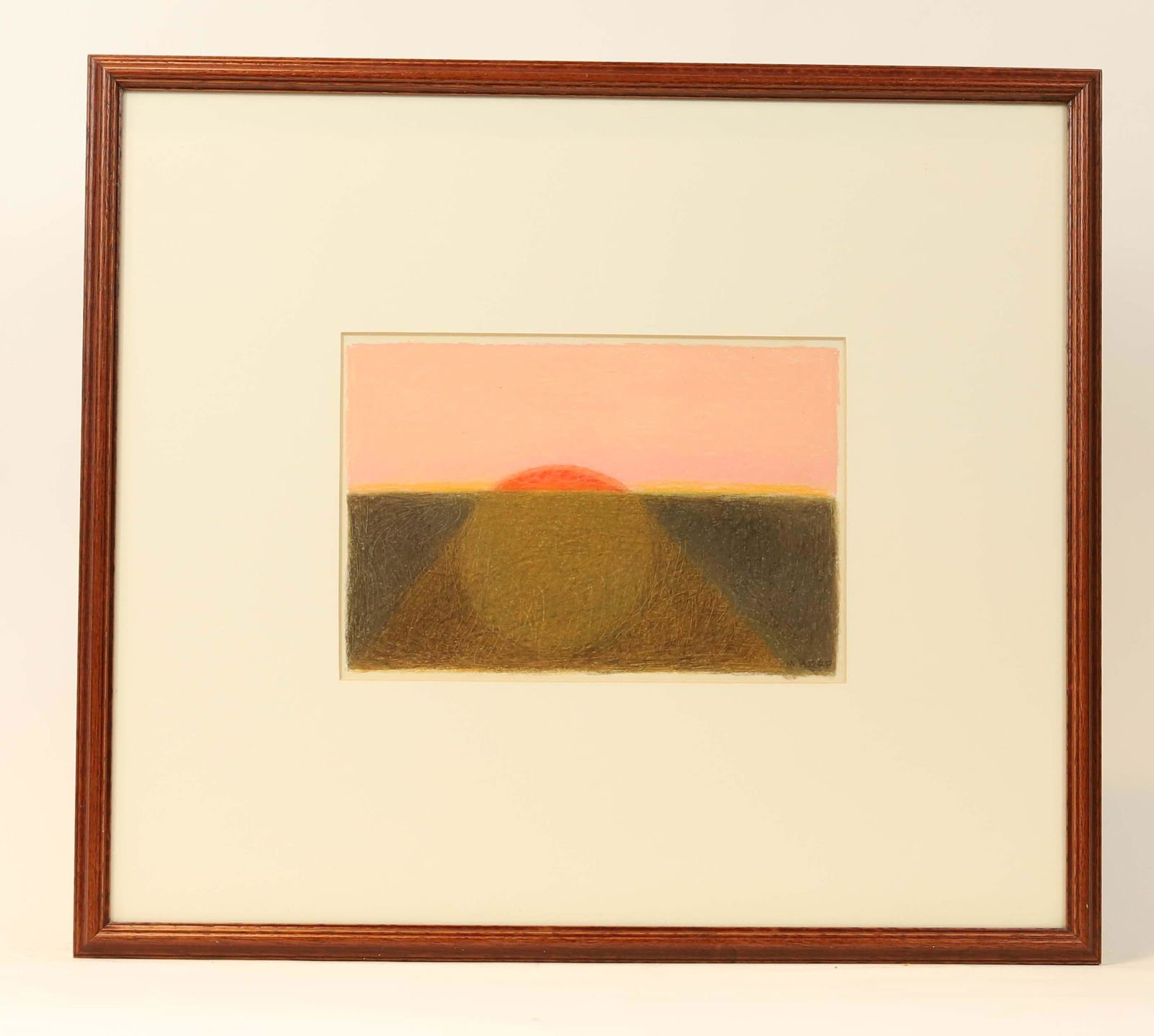 MARGO HOFF CRAYON & GRAPHITE MIXED MEDIA PAINTING   Margo Hoff   American, 1912-2008  Un-titled (1 of 6)