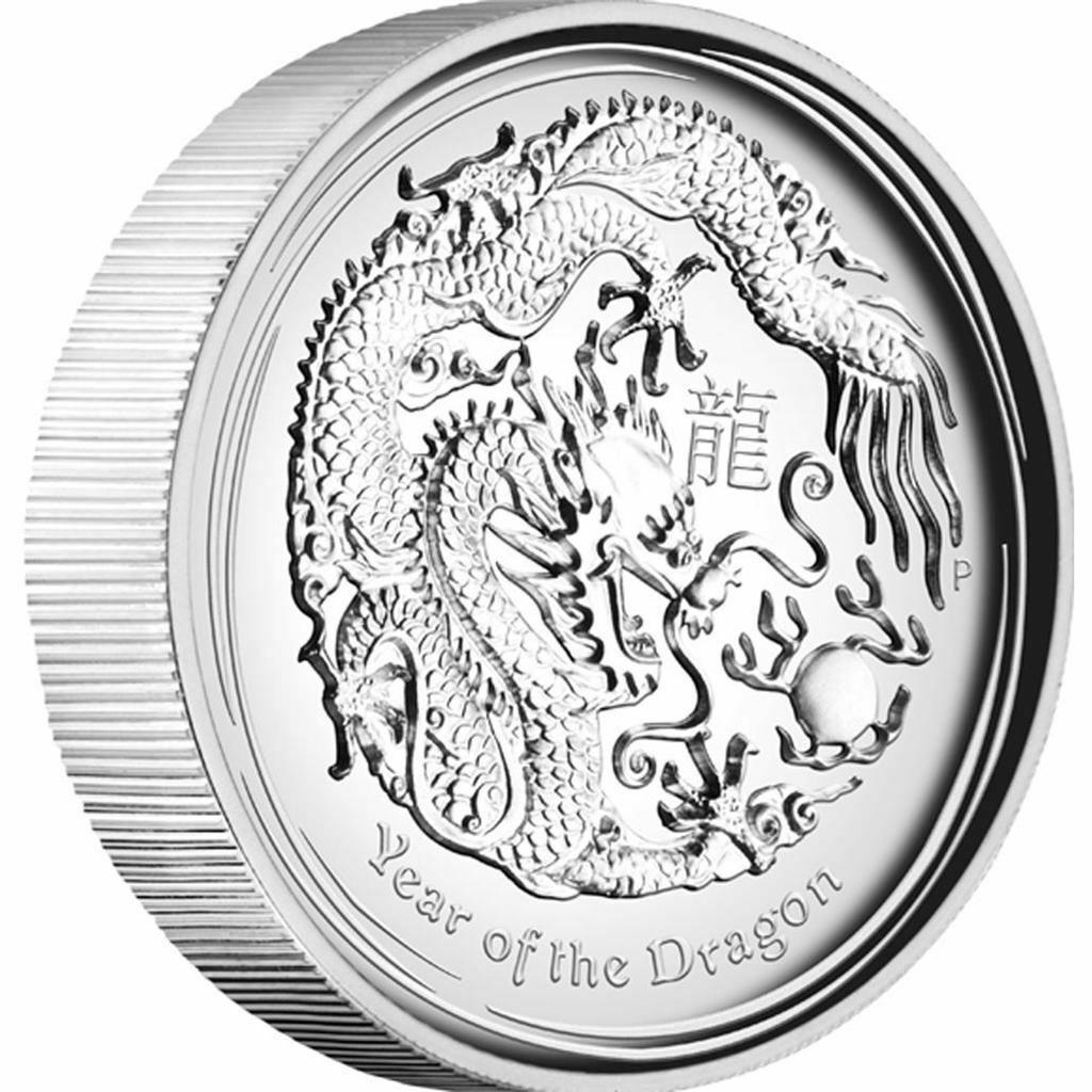 10OZ PERTH MINT AUSTRALIAN 2012 LUNAR SILVER COIN YEAR OF DRAGON   10oz Perth Mint Australian Lunar (1 of 4)