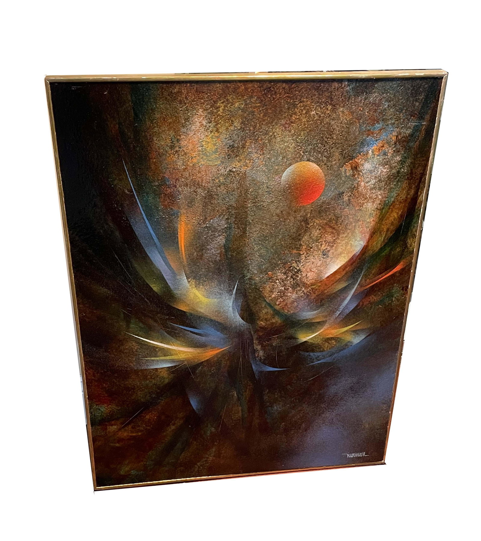 LEONARDO M. NIERMAN OIL PAINTING 'FLIGHT SENSATION' MODERN MEXICAN ART    Leonardo M. Nierman (1 of 13)