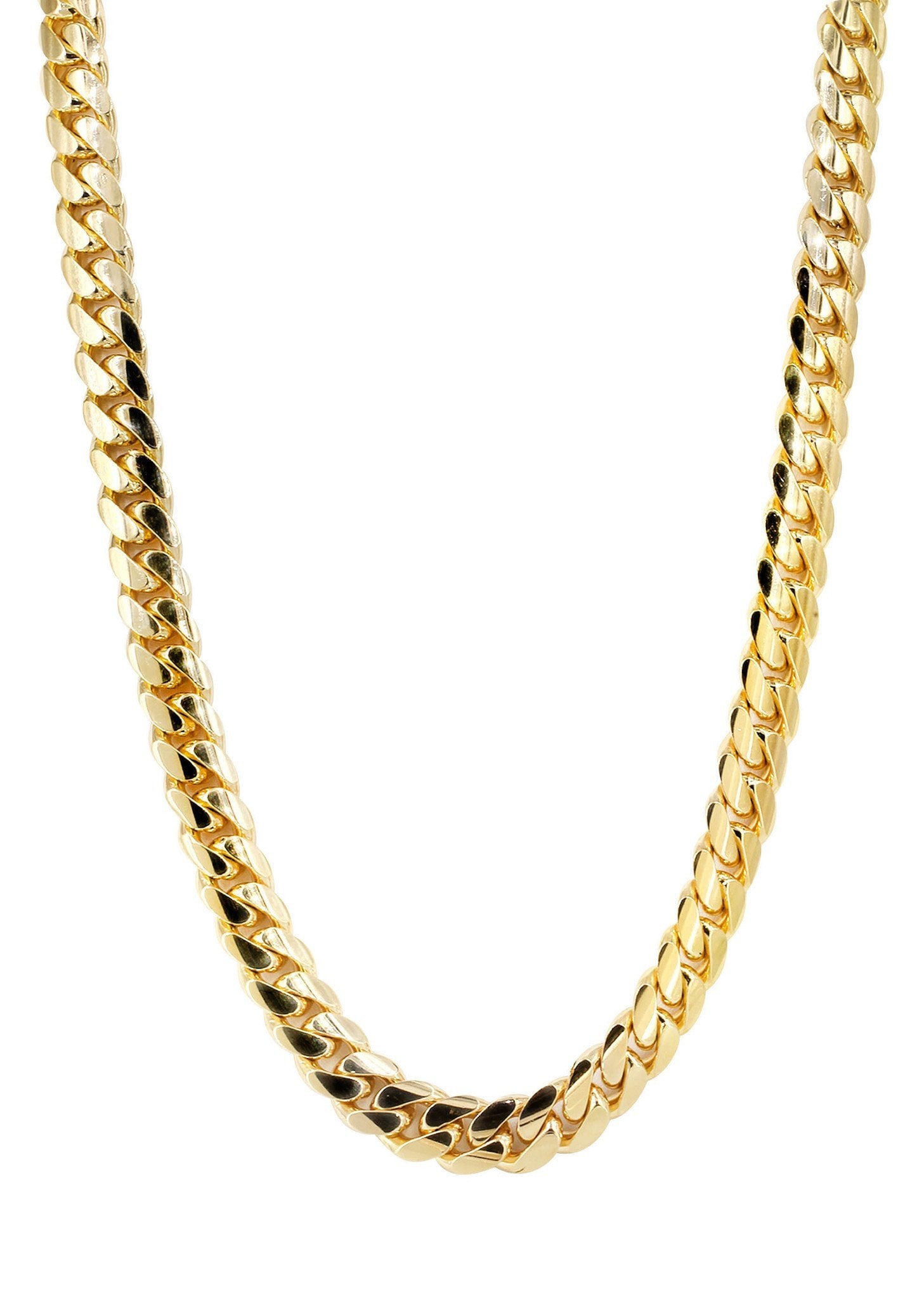 14K GOLD 9mm. MIAMI CUBAN LINK NECKLACE 26 In. 150 Gr    A Stunning Solid 14K Yellow Gold 9 mm Miami (1 of 5)