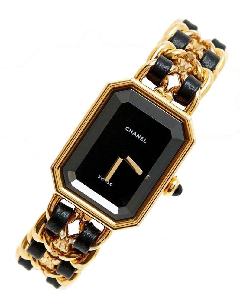 CHANEL PREMIERE 1987 PLAQUE OR G 20 M LADIES WATCH W ORIGINAL PRESENTATION BOX, 18K GOLD (1 of 11)